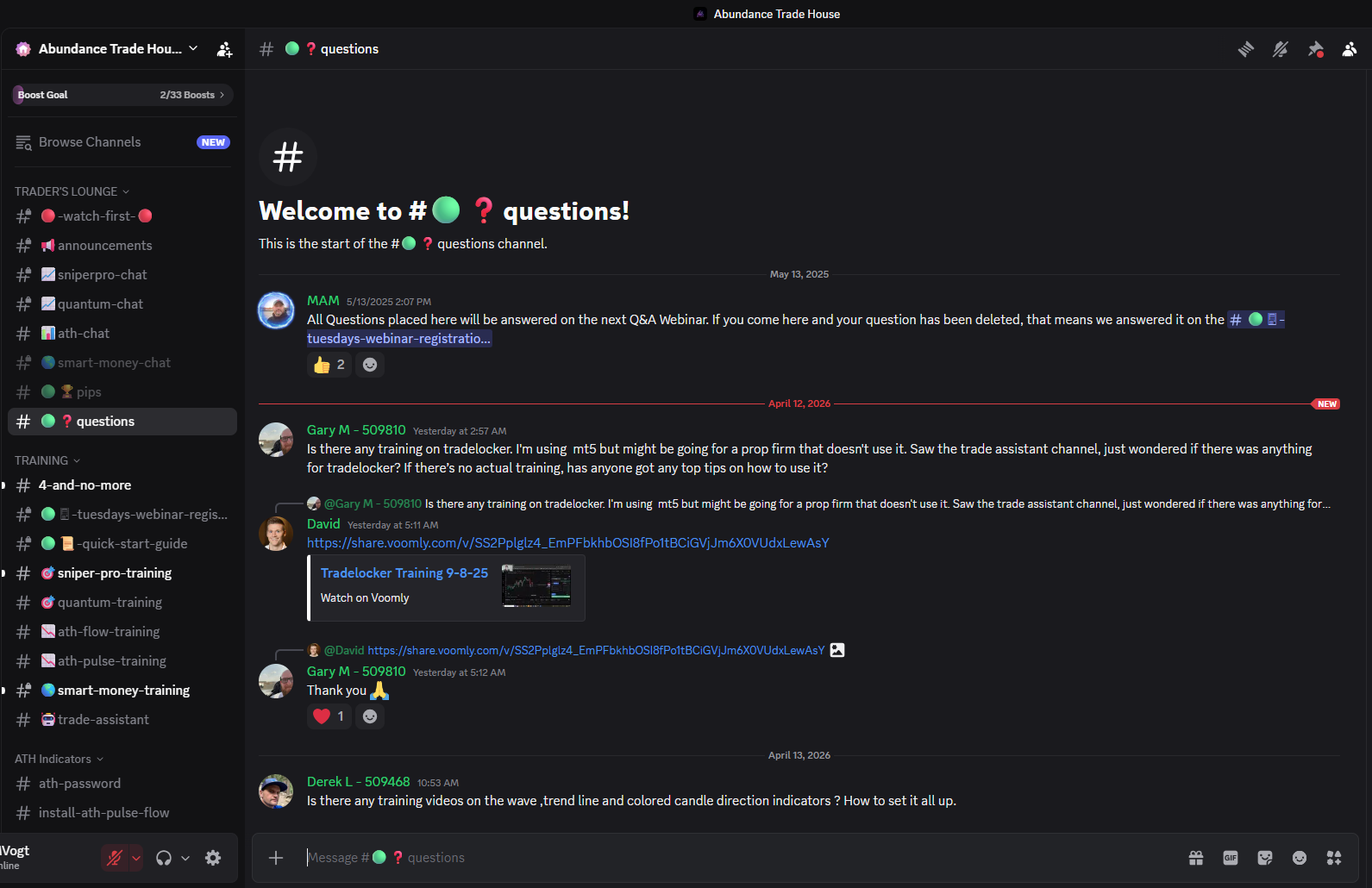 Discord Community Screenshot